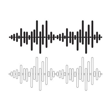 Ses Dalga Biçimi Ses Görselleştirme Grafik Tasarım Elemanı