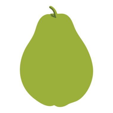 Taze Meyve Kavramları için Yeşil Armut Vektör İllüstrasyonu