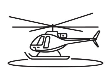 Helikopter Vektör İlülasyonu Uçan Yüksek bir hava görüntüleme makinesi