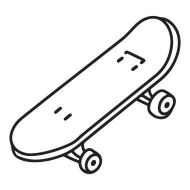 Kaykay Vektörü İllüstrasyon Aksiyon Spor Kültürü Sürücüsü