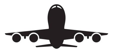 Majestic Airplane Illustration Ticari Havacılık Vektör Sanatı Cephesi