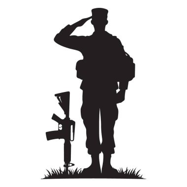 Düşen Asker Silueti 'nin Anma Günü İllüstrasyonunu Anmak