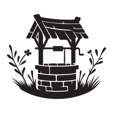 Huzurlu Bahçe Ortasında Dilek Kuyusu 'nun Kırsal Silueti