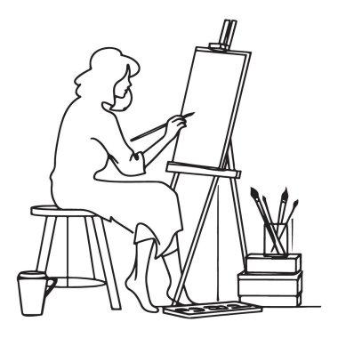 İş Vektörü İllüstrasyon Sanatçısı Yaratıcılık ve Sanatsal İlham