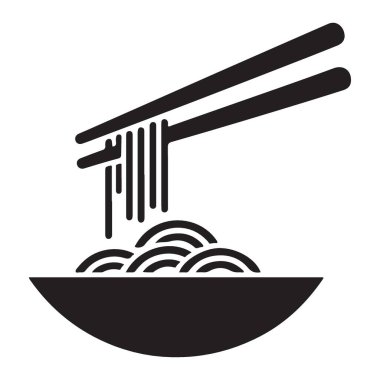 Erişte Silueti, yemek çubuklarıyla servis edilir.