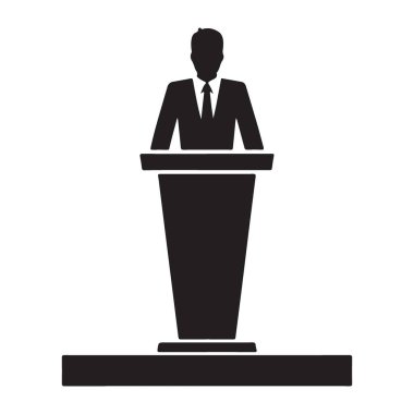 Sunumlar ve İletişim İçin Güçlü Toplu Konuşma Simgesi Simgesi