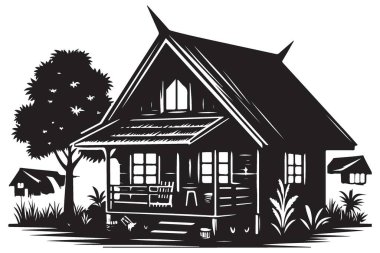 Huzurlu Kaçış Tasarımı Projeleri için Büyüleyici Kabin Vektör Resimleri