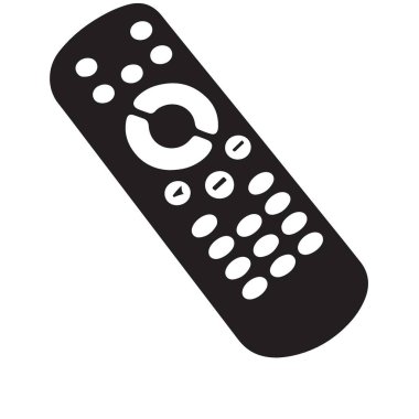 Elektronik ve Ev Otomasyonu için Siyah Uzaktan Denetim Vektörü ResmiComment