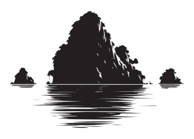 Sakin Su Manzarası Resmetme Sanatı Üzerine Yansıyan Manzara Adaları