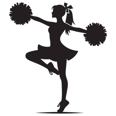 Enerjik Amigo Kız Takım Ruhu İçin Rutin Siluet Gösteriyor