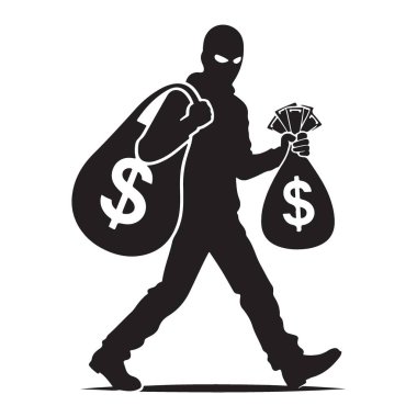 Çantalı Bir Hırsızın Silueti