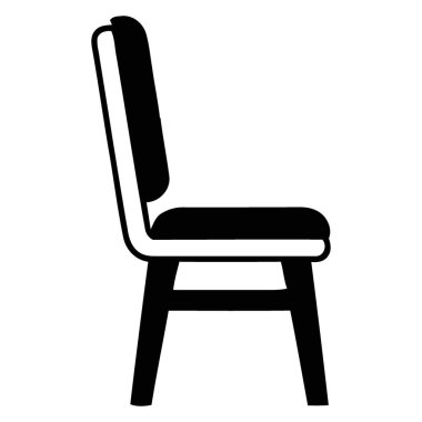 Çağdaş Yemek Sandalyesinin Zarif Yan Profil Silüeti