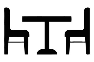 Kompakt Boşluklar için Minimalist Yemek Masası ve Sandalyeleri Mobilya Silüeti