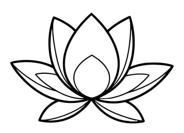 Katmanlı Nilüfer Çiçeği Tasarımı Sanatsal Botanik Gelişim Tasarımı