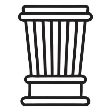 Djembe davulunu temsil eden koyu siyah beyaz bir ikon, canlı ritimler ve kültür mirasını çağrıştırıyor. Müzik projeleri, etkinlik promosyonları veya güçlü bir görsel içeriğe ihtiyaç duyan eğitim içeriği için ideal.