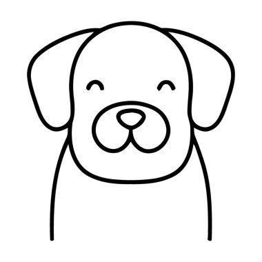 Kapalı mutlu gözler ve sıcak bir gülümsemeyle bu güzel çizgi film köpek yüzüyle saf mutluluğu yakala. Basit, temiz bir sanat tarzı, bir oyun ve masumiyet duygusunu çağrıştırıyor. Çocukların içeriğine hitap etmek için ideal. 