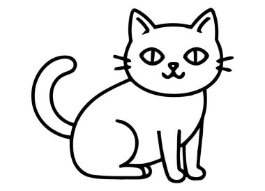Büyüleyici çizgi film kedisi çizimi, sıcaklığı ve oyunculuğu yansıtıyor. Farklı yaratıcı projeler için ideal. Sevimli ve dost canlısı bir dokunuş. Çocuk medyası ve zevkli tasarımlar için mükemmel..