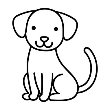 Bu büyüleyici siyah-beyaz çizgi sanatı, saf neşe ve masumiyet saçan tatlı, sade bir çizgi film köpeğini özenle oturtuyor. Sıcaklık ve neşe isteyen her proje için idealdir..
