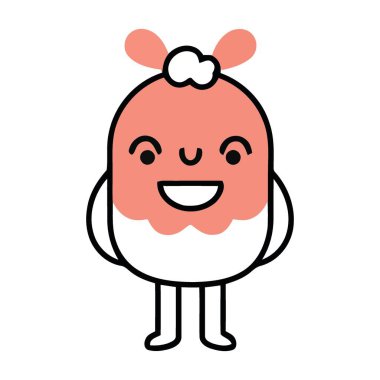 Bu enfes çizgi film karakteriyle projelerinize neşe katın, bulaşıcı mutluluk ve oyuncu cazibe yayarak tasarım ve çocuk dostu içerikler için mükemmel..