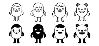 Her biri basit ve çekici tasarımlarla mutluluk saçan büyüleyici çizgi film karakterlerinin hoş bir koleksiyonunu keşfedin. Bu arkadaş canlısı figürler her projeye neşe ve neşe katmak için idealdir..