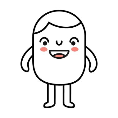 Bulaşıcı bir neşe ve yürek ısıtan bir gülümsemeyle, bu hoş çizgi film karakteriyle her projeyi aydınlat.. 