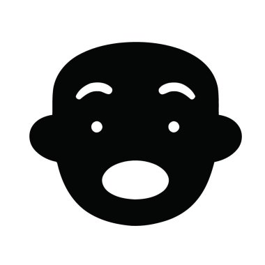 Seyircilerinizi bu çarpıcı afallamış yüz grafiğiyle büyüleyin. Ani farkındalık, şok ya da heyecan için mükemmel. Cesur, basit tasarımı çeşitli medyada yüksek etki yaratıyor..