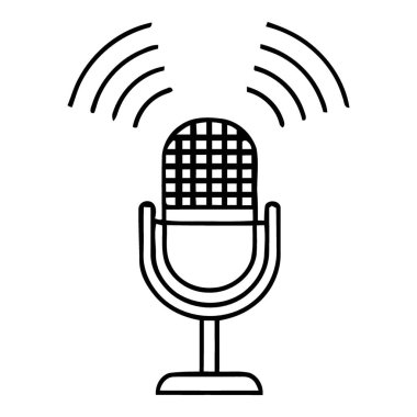 Ses iletiminin özünü yakalayan bu dinamik mikrofon ikonu, yayını, iletişimi ve performansı simgeler. Medya, podcast ve yaratıcı projeler için ideal.