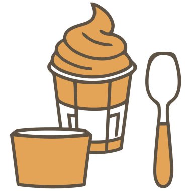 Donmuş tatlı girdaplarının tatlı hazzını tatmak, bir kaşık ve fazladan bir fincan ile mükemmel eşleştirilmiş. Mutfak projeleri, parti davetleri veya menü tasarımları için ideal.