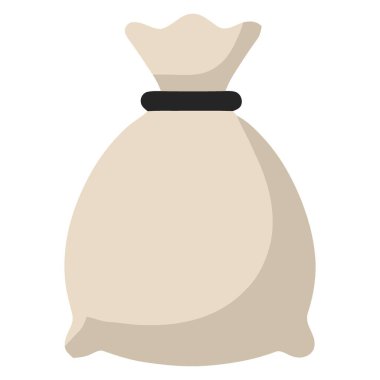 Basit Minimalist Para Çuvalı Grafik Görüntüleme Finansal Güvenlik Konsepti