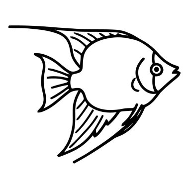 Aerodinamik Melek Balığı Çizimi Sanatsal ve Eğitimsel Kullanımlar İçin İdeal