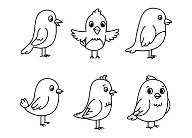 Yaratıcı Projeler için Karikatür Çizgi Çizgisi Sanat Çizimleri