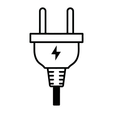 Enerji Sembolü ve Kablo Bağlantısı ile Ayrıntılı Elektrik Gücü Eklentisi