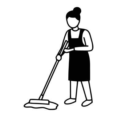 Çalışkan Temizlikçi Profesyonel Siluet Temizleme Pisti Tertemiz Çevre