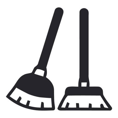 Verimli Yerleri Temizlemek İçin Bir Çift Süpürge