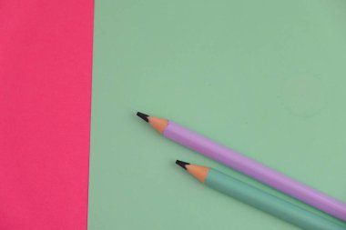 blank paper next to school tools with no word as a template for text space concept. business and education concept