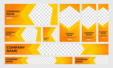 Web Sayfası Başlığı, Sosyal Medya Kapağı, Şablon Tasarımı, Flayer için Soyut Modern Gradyan Web Sancak Şablonu