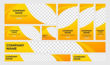 Web Sayfası Başlığı, Sosyal Medya Kapağı, Şablon Tasarımı, Flayer için Soyut Modern Gradyan Web Sancak Şablonu