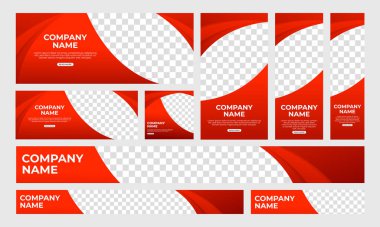 Web Sayfası Başlığı, Sosyal Medya Kapağı, Şablon Tasarımı, Flayer için Soyut Modern Gradyan Web Sancak Şablonu