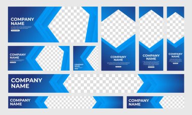 Web Sayfası Başlığı, Sosyal Medya Kapağı, Şablon Tasarımı, Flayer için Soyut Modern Gradyan Web Sancak Şablonu