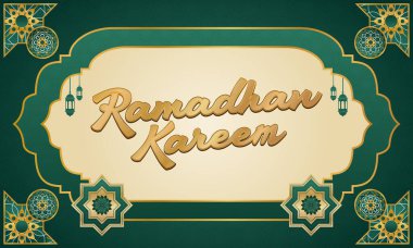 Yeni Ramadhan Kareem Modeli Tasarım Elemanları Grafiksel EPS Vektör Şablonu