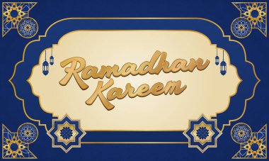 Yeni Ramadhan Kareem Modeli Tasarım Elemanları Grafiksel EPS Vektör Şablonu