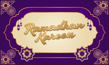 Yeni Ramadhan Kareem Modeli Tasarım Elemanları Grafiksel EPS Vektör Şablonu