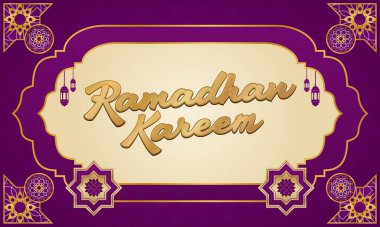 Yeni Ramadhan Kareem Modeli Tasarım Elemanları Grafiksel EPS Vektör Şablonu
