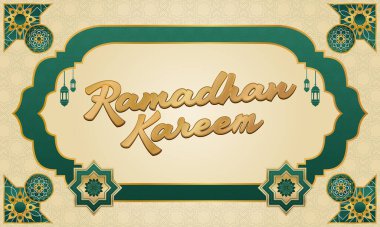 Ramadhan Kareem Kalıpsal Tasarım Elemanları Grafik EPS Vektör Şablonunu Ayarladı