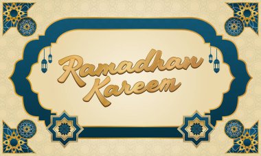 Ramadhan Kareem Kalıpsal Tasarım Elemanları Grafik EPS Vektör Şablonunu Ayarladı