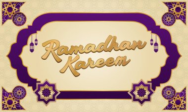 Ramadhan Kareem Kalıpsal Tasarım Elemanları Grafik EPS Vektör Şablonunu Ayarladı
