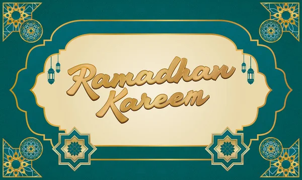 Yeni Ramadhan Kareem Modeli Tasarım Elemanları Grafiksel EPS Vektör Şablonu