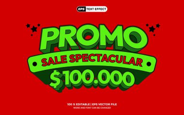 3B Kalın Metin Efekti - Yaratıcı Tasarımlar için Düzenlenebilir Metin Modern Biçim