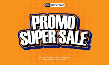 3B Metin Düzenlenebilir Promo Süper Satış