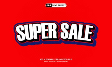 3B Metin Düzenlenebilir Promo Süper Satış